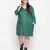 Heavenly Green printed plus size dress