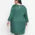 Heavenly Green printed plus size dress