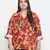 Winning multicolor floral printed plus size top