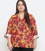 Winning multicolor floral printed plus size top