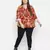 Winning multicolor floral printed plus size top