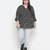 Magnectic black floral print plus zie women top