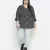 Magnectic black floral print plus zie women top