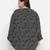 Magnectic black floral print plus zie women top