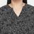 Magnectic black floral print plus zie women top