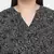 Magnectic black floral print plus zie women top