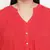 Pleasant red Schiffli embroidery plus size women top