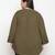 Refreshing solid khaki plus size women top