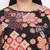 Zig zag floral print trendy plus size women top