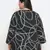 Chain nest fashionable print plus size women top
