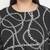 Chain nest fashionable print plus size women top