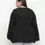 Black dobby print elegant plus size women top