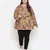 Abstarct print elegant plus size women top
