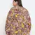 Abstarct print elegant plus size women top