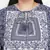 Alive Blue tropical print plus size women top