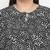 Dope black floral print plus szie women top