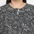 Dope black floral print plus szie women top