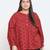 Valentine Red Schiffli embroidery plus size women top