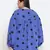 Blaze blue polka print plus size women top