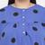 Blaze blue polka print plus size women top