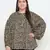 Leopard print plus size women top