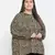 Leopard print plus size women top
