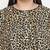 Leopard print plus size women top