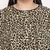 Leopard print plus size women top