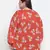 Mix of colors floral print pluss size women top