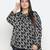 Avant Garade chain print plus size women top
