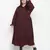 Runway solid wine stylish plus szie women dress