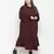 Runway solid wine stylish plus szie women dress