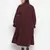 Runway solid wine stylish plus szie women dress
