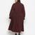 Runway solid wine stylish plus szie women dress