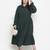Adore solid green classy plus size women dress