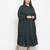 Adore solid green classy plus size women dress