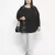 Panaro Solid black plus size women top