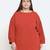 Bronza solid rusted plus size women top