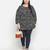 Embargo balck animal print plus size women top