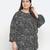 Embargo balck animal print plus size women top