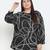 String Pattern print plus size women top