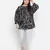 String Pattern print plus size women top