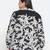 Black & white floral prin t plus size women shirt