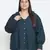 Saffer Green plus size women shirt