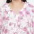 Full of love light pink floral print plus size women shirt