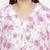Full of love light pink floral print plus size women shirt