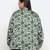 Seemly green  floral print stylish plus size women top