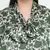 Seemly green  floral print stylish plus size women top