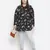Lure Black floral print plus size women shirt