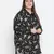 Lure Black floral print plus size women shirt